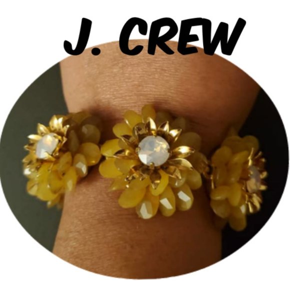 J. Crew Jewelry - J. Crew Chunky Floral Bracelet